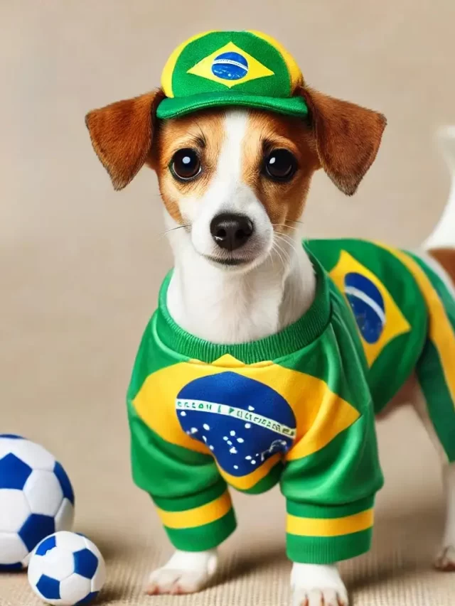 como fazer roupa cachorro copa do mundo