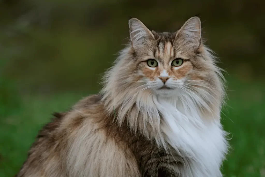 raça de gato peludo